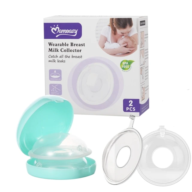 2 Pcs - Silicone Wearable Breast Milk Collector